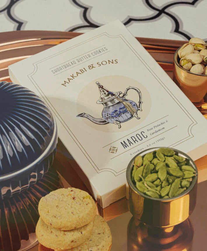 Makabi & Sons - Rose Pistachio Cardamom Cookies
