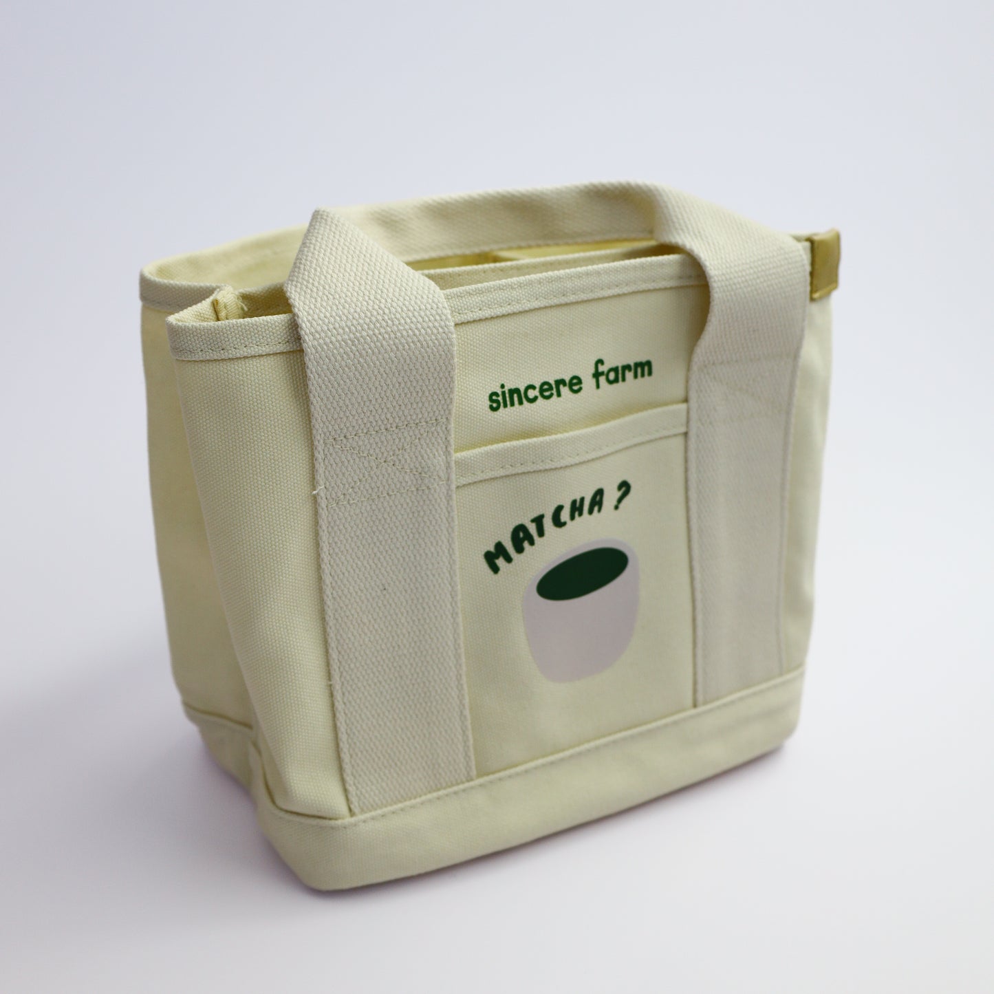 "Little Errand Buddy" Tote - Matcha Edition
