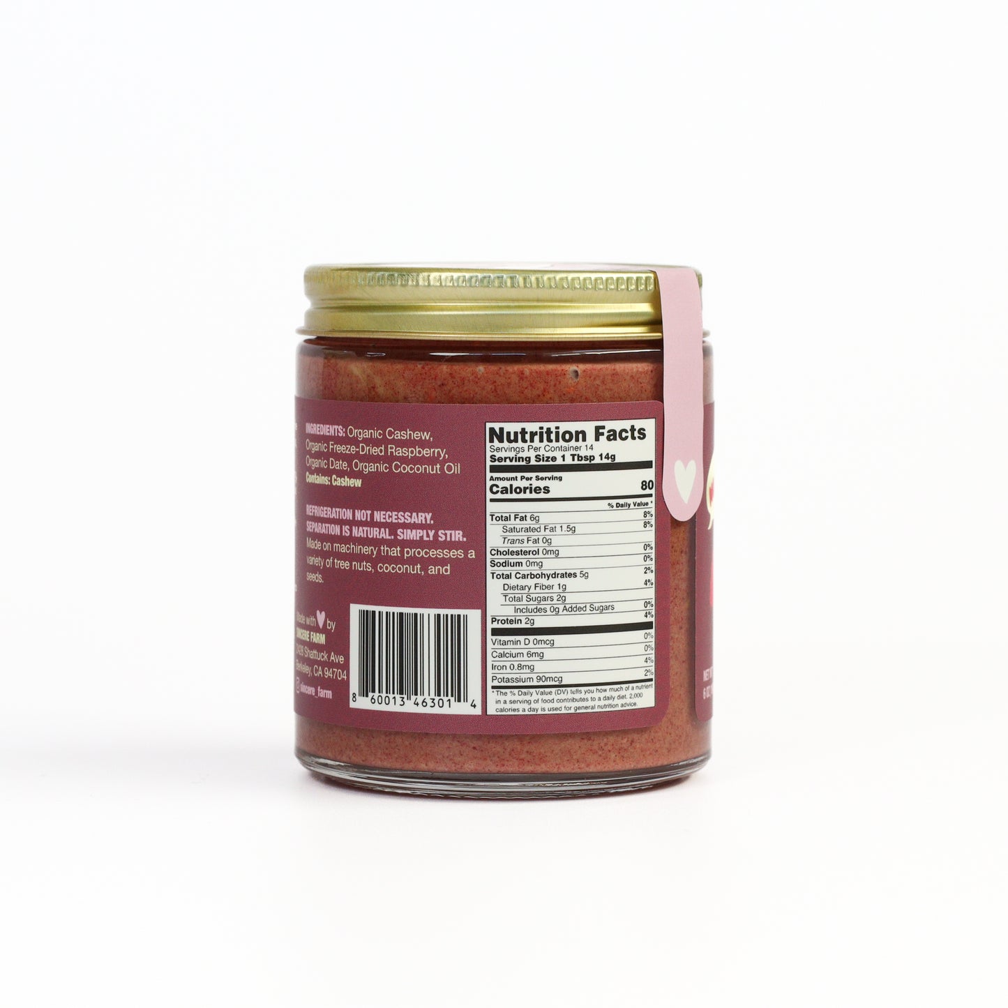 Raspberry Cashew Butter