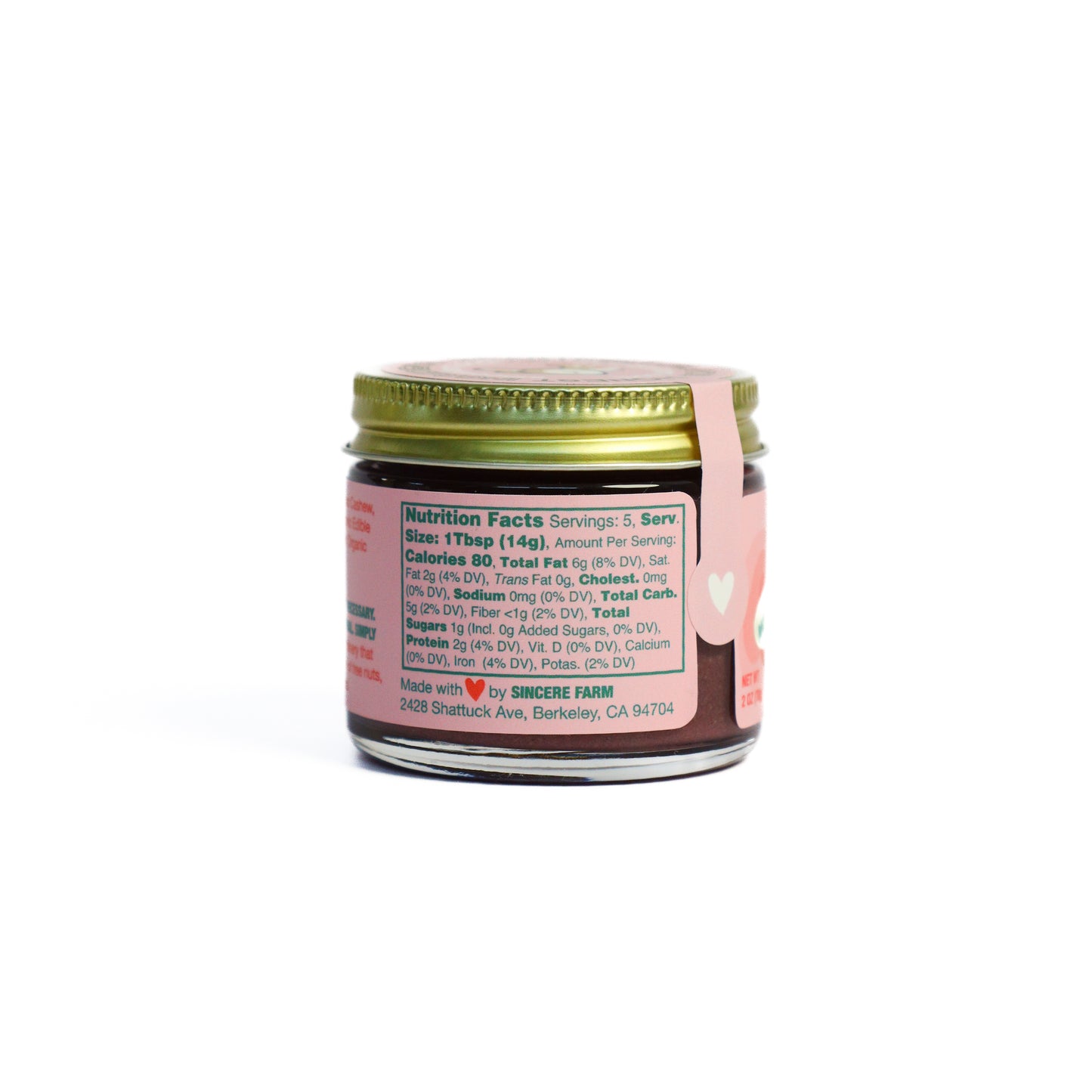 Summer Rose Cashew Butter - Mini Jar