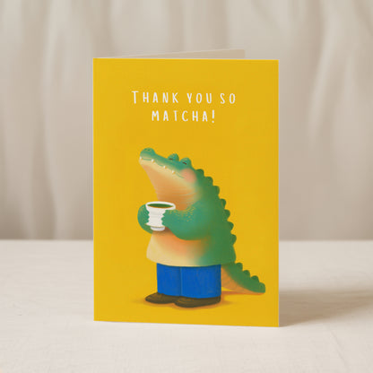 "I Love You & Thank You So Matcha" Set of 2 Greeting Cards