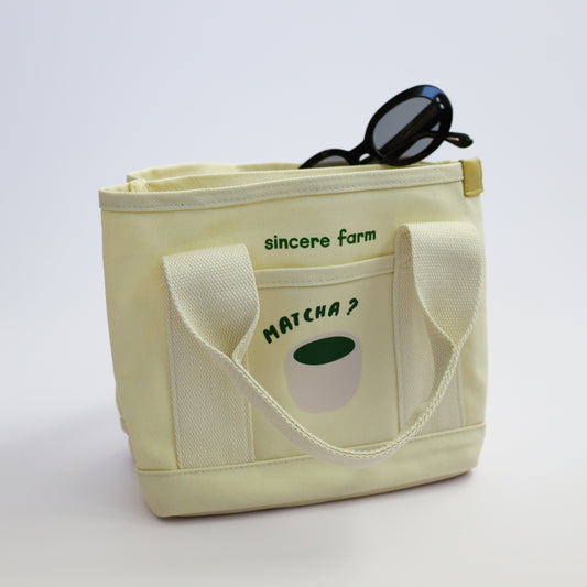 "Little Errand Buddy" Tote - Matcha Edition