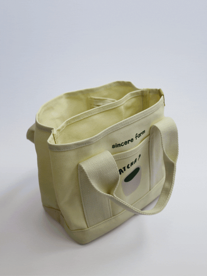 "Little Errand Buddy" Tote - Matcha Edition