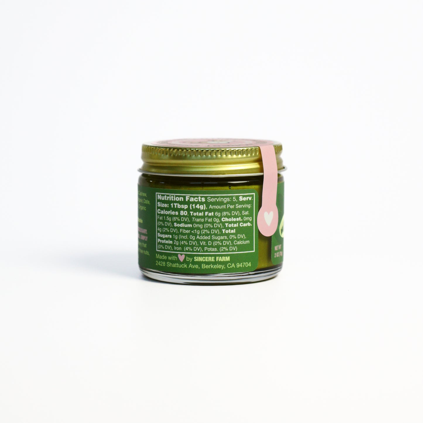 Matcha Cashew Pistachio Butter - Mini Jar