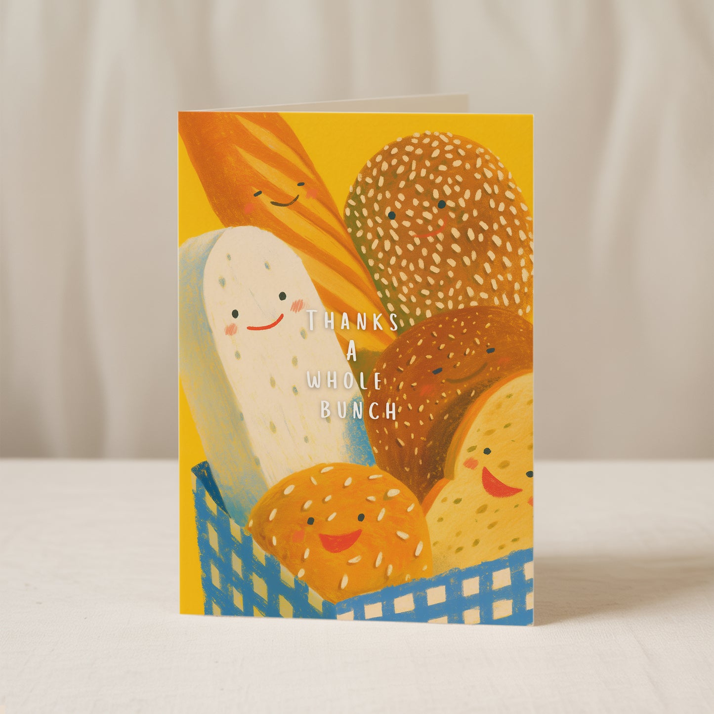 "Thanks a Whole Bunch" - Bread Edition, Set of 2 Greeting Cards