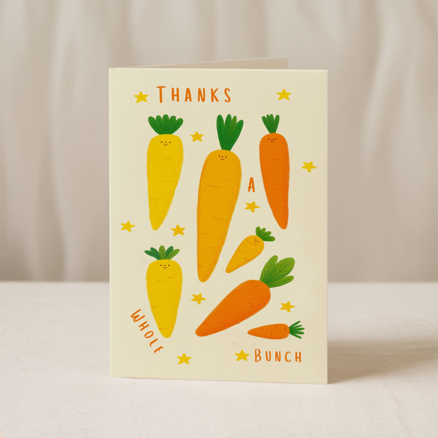 "Thanks a Whole Bunch" - Veggie Edition, Set of 2 Greeting Cards