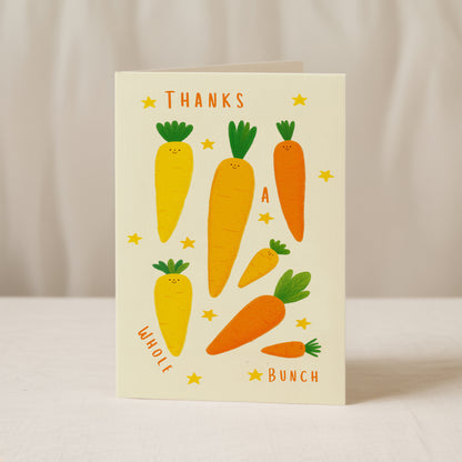 "Thanks a Whole Bunch" - Veggie Edition, Set of 2 Greeting Cards