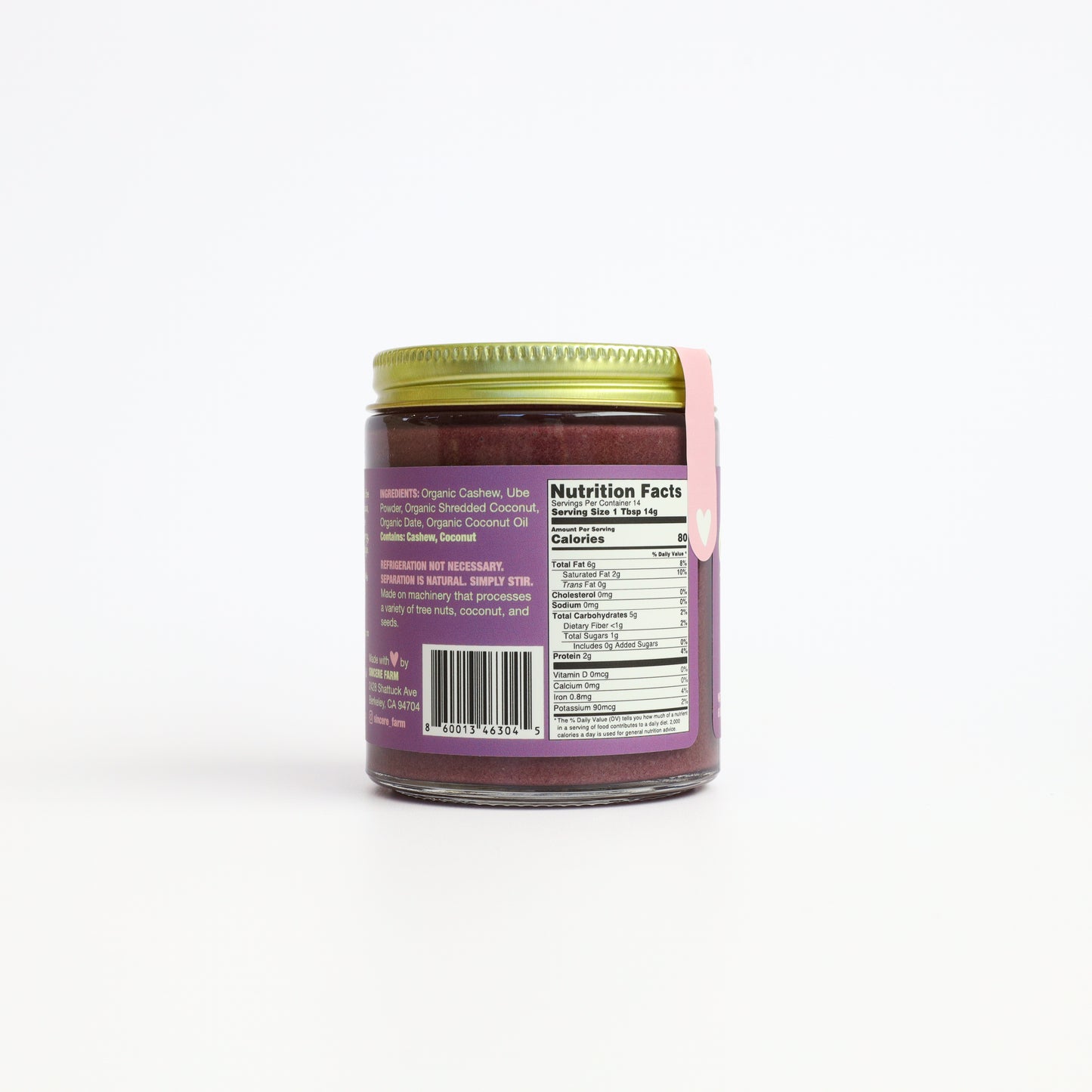 Ube Cashew Coconut Butter